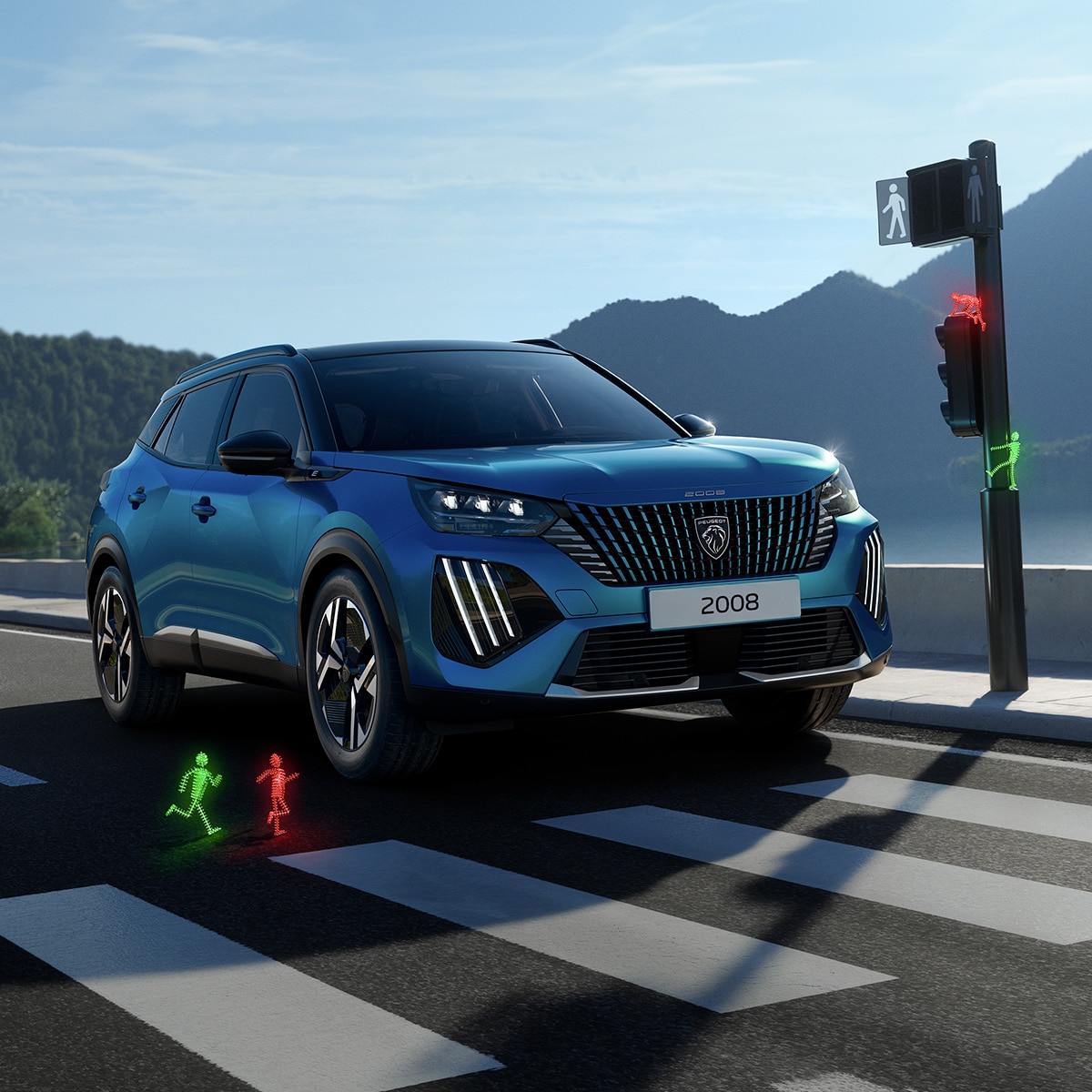 PEUGEOT 2008 hybrid or petrol front view